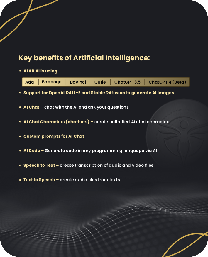 ALAR Artificial Intelligence